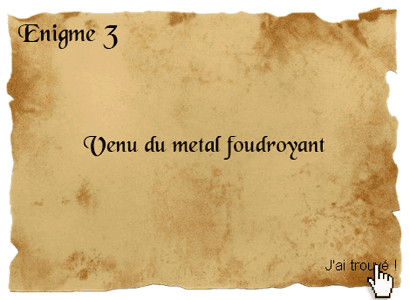 J'ai trouvé ! Venu du metal foudroyant