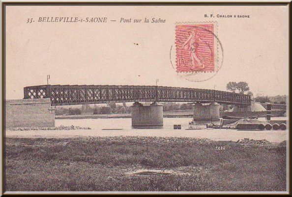 Belleville pont carte ancienne blog