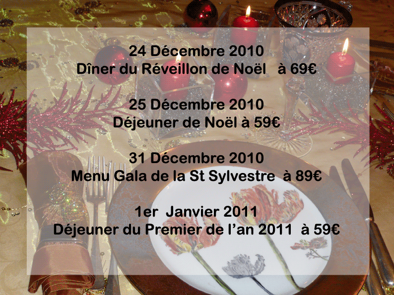 menu fetes 2010