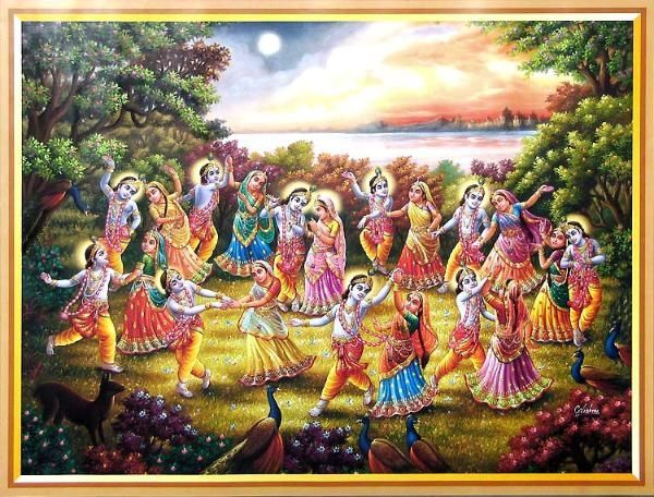 La danse rasa: le plus sublime d'entre tous les divertissements du Seigneur Krishna