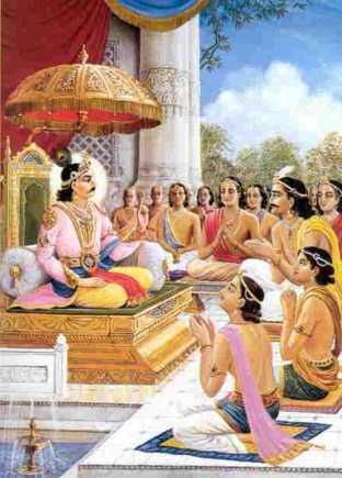 L'avatâra Rishabhadeva instruisant Ses fils