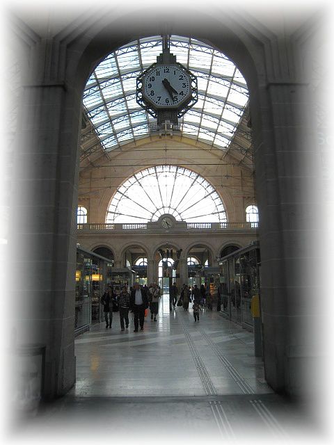 Gare de l'Est, l'horloge...