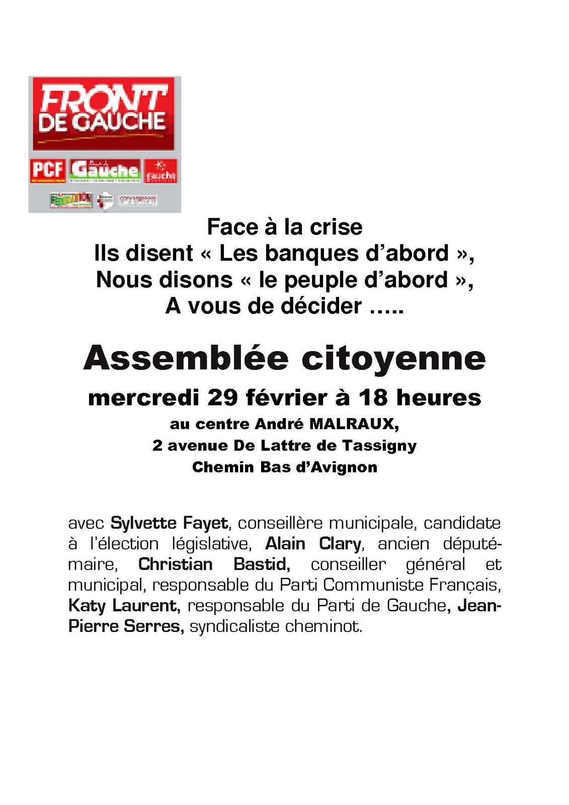 assembl-e citoyenne Andr- Malraux du 29 02 2012 recto