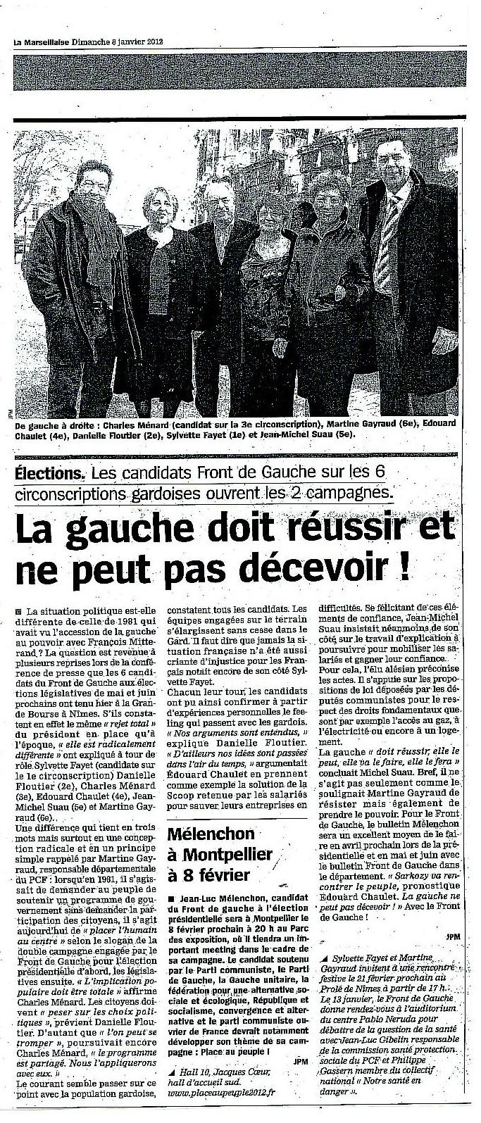 la marseillaise pr-sentation des candidats legislatives 201