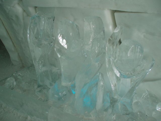 Sculpture sur glace