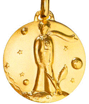 Médaille enfant petit prince monnaie de paris sur la couronne cadeaux de naissance et de baptême
