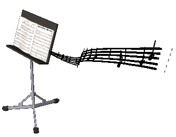 music stand notes fly a hb