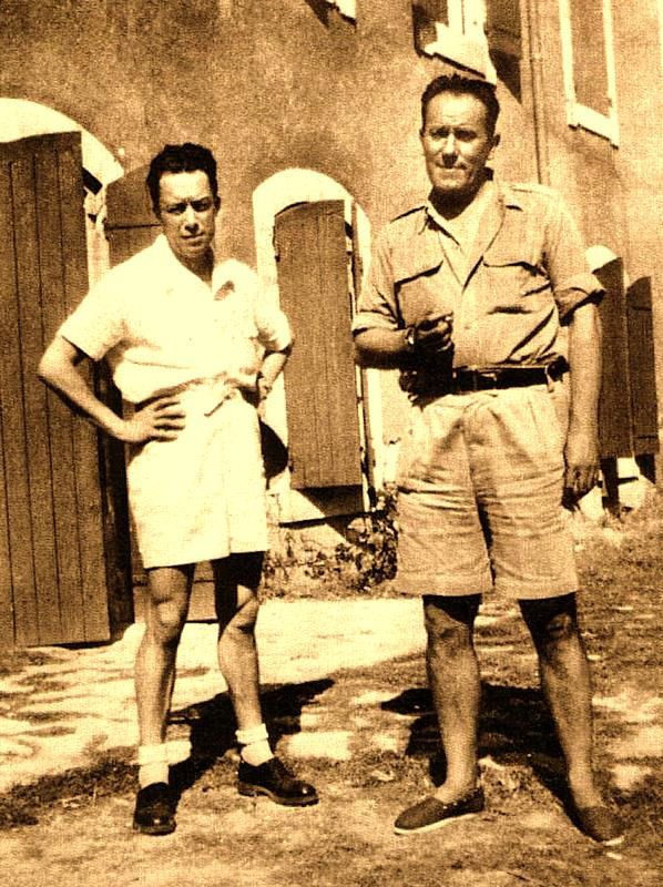 Albert Camus et René Char à l'Ile sur la Sorgue