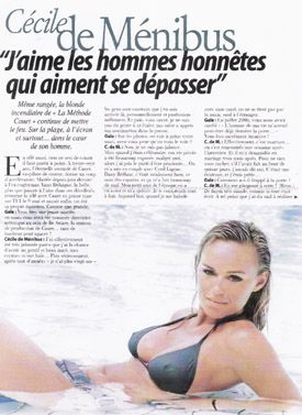 Cécile de Ménibus : "les photos sexy" (Gala) - LeBlogTVNews
