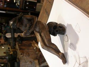 Pourquoi lire. Bronze 1/8 15x15x7 cm
