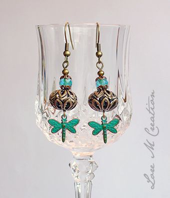 boucles oreilles, libellules, dragonflies earrings, Lore M, bijou boucles oreilles, libellules, dragonflies earrings, Lore M, bijou
