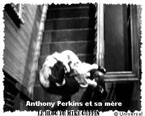 Anthony Perkins et sa mère Psychose