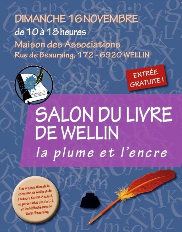Affiche du salon du livre de Wellin Salon du livre de Wellin