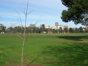 le centre ville vu depuis mon terrain de foot
