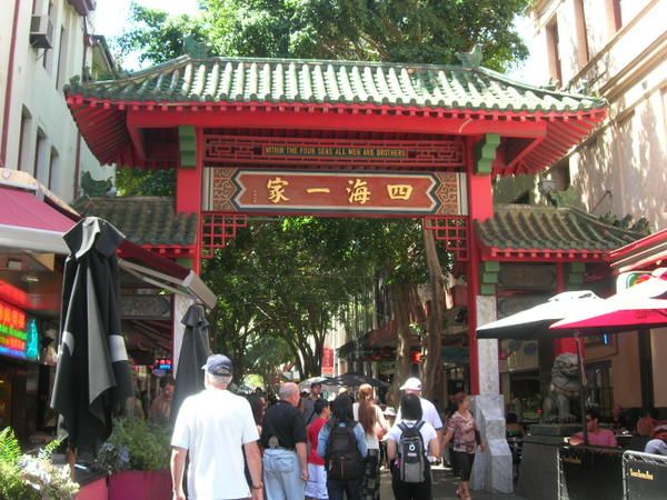 une des portes d'entree dans Chinatown