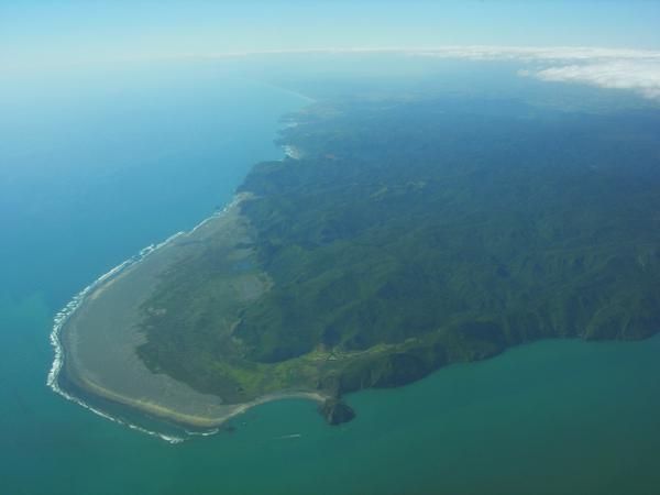 Depuis l'avion, bye bye NZ