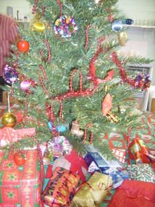 oh un sapin de Noel et des cadeaux...