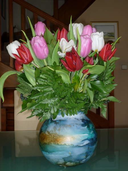 Vase-tulipes