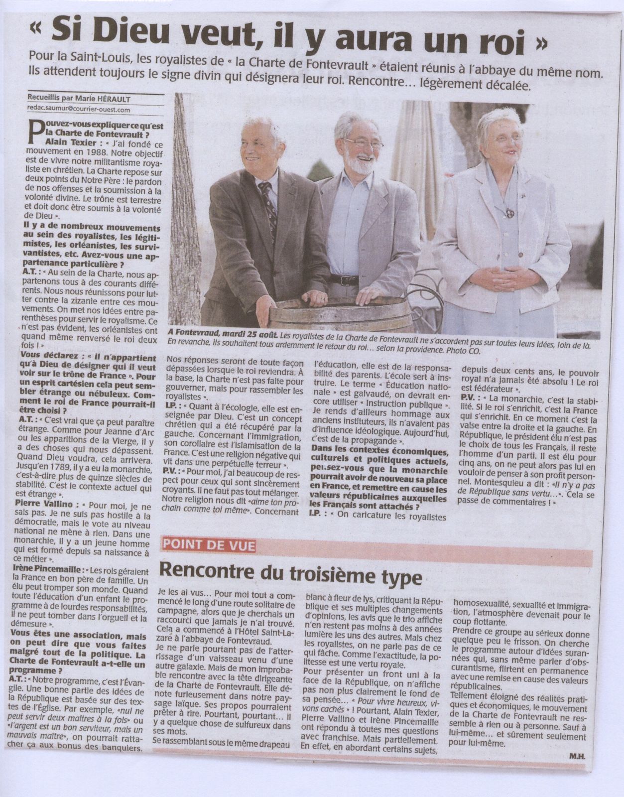 courrier pour rencontre