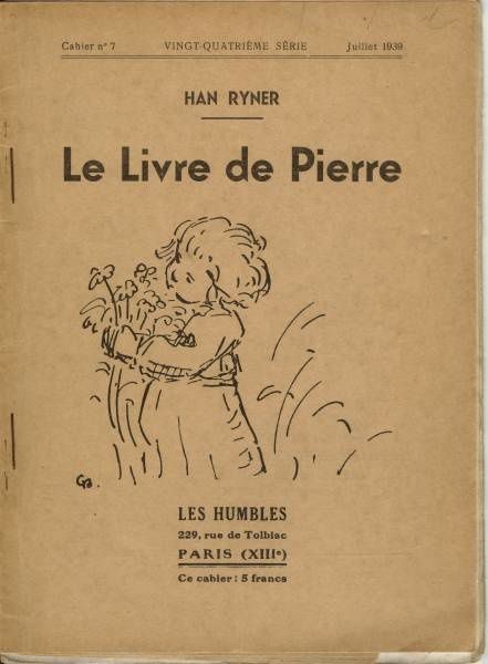 Couverture de l'édition 1939 du Livre de Pierre