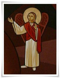 Icone copte Résurrection : l'ange