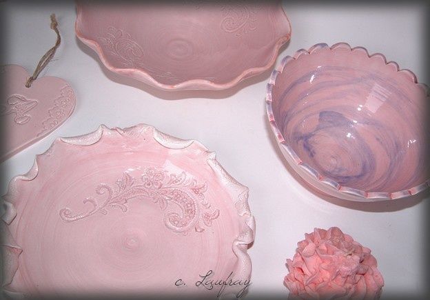 Coupelles roses Coupelles