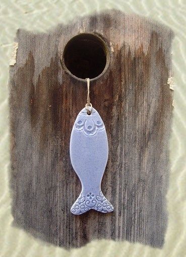 Poisson céramique bleu Poisson