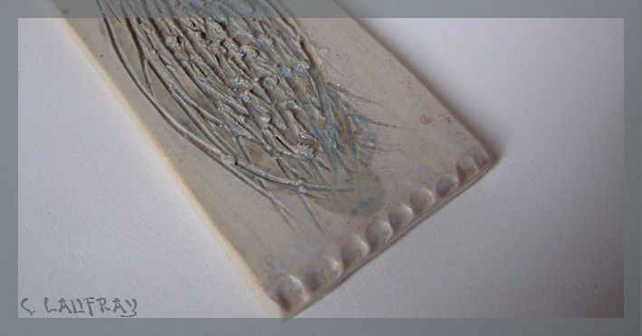 porte-encens bleu-gris