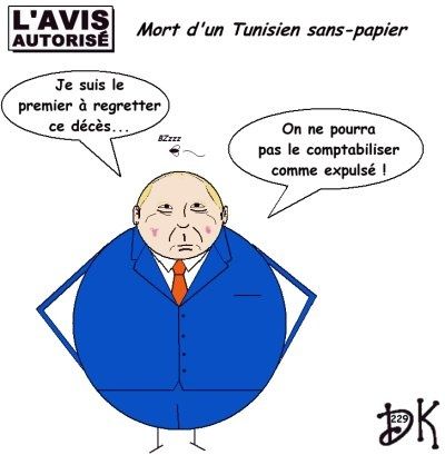 Tags : Centre de Rétention Administrative de Vincennes, mort d'un Tunisien sans-papier, Nicolas Sarkozy, politique d'immigration, Amnesty International, Droits de l'Homme, Brice Hortefeux, regularisation,misère, prison, novlangue, étranger, racisme, expulsion, dessin humour Tags : Centre de Rétention Administrative de Vincennes, mort d'un Tunisien sans-papier, Nicolas Sarkozy, politique d'immigration, Amnesty International, Droits de l'Homme, Brice Hortefeux, regularisation,misère, prison, novlangue, étranger, racisme, expulsion, dessin humour