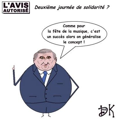 Tags : deuxième journée de solidarité, vieux, retraités, maison de retraite, climatisation, canicule, hécatombe, lundi de Pentecôte, François Fillon, Philippe Bas, UMP, Jean-Pierre Raffarin, Jacques Chirac, Nicolas Sarkozy, patron, cadeau, masse salariale, anciens, 2 milliards d'euros, RTT, jour férié, l'avis autorisé, dessin humoristique, gag politique, parodie, caricature, joke, humour, image Tags : deuxième journée de solidarité, vieux, retraités, maison de retraite, climatisation, canicule, hécatombe, lundi de Pentecôte, François Fillon, Philippe Bas, UMP, Jean-Pierre Raffarin, Jacques Chirac, Nicolas Sarkozy, patron, cadeau, masse salariale, anciens, 2 milliards d'euros, RTT, jour férié, l'avis autorisé, dessin humoristique, gag politique, parodie, caricature, joke, humour, image