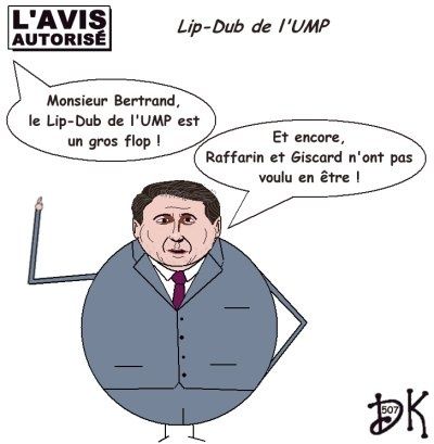 Tags : lip-dub de l'UMP, play-bakc, Xavier Bertrand, Jean-Pierre raffarin, Giscar, Nicolas Sarkozy, Rama Yade, Benjamin Lancar, Rachida Dati, Valérie Pécresse, parodie, caricature, gag politique, dessin humoristique, joke drôle, image humour, dessin de presse