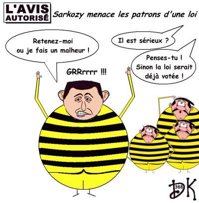 Tags : Chistine Lagarde, Société Générale, banques, stocks-options, Daniel Bouton, Dirigeants, Laurence Parisot, MEDEF, Ernest Antoine Sellière, charte de déontologie, loi limitant les salaires des dirigeants, BarackObama, ultra-libéraux, droite décomplexée, gouvernement, ministre de l'économie, UMP, Nicolas Sarkozy, Sarkoland,l'avis autorisé, dessin humoristique, gag politique, humour Tags : Chistine Lagarde, Société Générale, banques, stocks-options, Daniel Bouton, Dirigeants, Laurence Parisot, MEDEF, Ernest Antoine Sellière, charte de déontologie, loi limitant les salaires des dirigeants, BarackObama, ultra-libéraux, droite décomplexée, gouvernement, ministre de l'économie, UMP, Nicolas Sarkozy, Sarkoland,l'avis autorisé, dessin humoristique, gag politique, humour