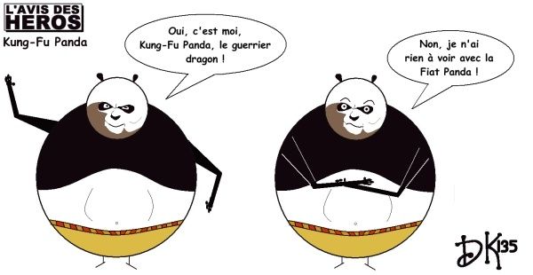 Tags : Kung Fu panda, dessin animé, Dreamworks, film d'animation, humour, l'avis des héros, dessin humour, guerrier dragon, Fiat Panda Tags : Kung Fu panda, dessin animé, Dreamworks, film d'animation, humour, l'avis des héros, dessin humour, guerrier dragon, Fiat Panda