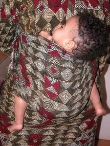 porte bébé tissu africain