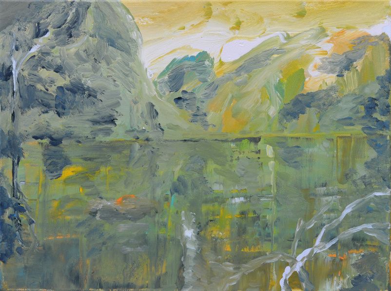 Frédéric Fau, sans titre (2008), glycero sur toile, 30x40cm Frédéric Fau, sans titre (2008), glycero sur toile, 30x40cm