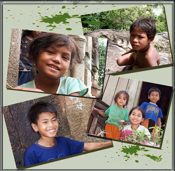 Sourires enfants cambodgiens Sourires enfants cambodgiens