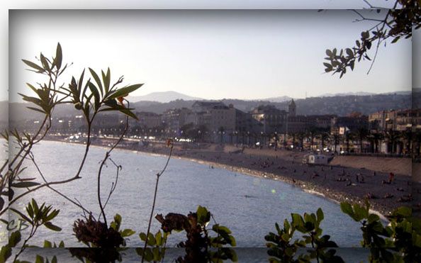 Nice Baie des Anges au couchant Nice Baie des Anges au couchant