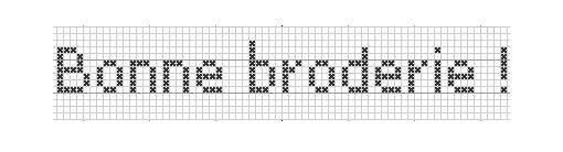 Bonne broderie !