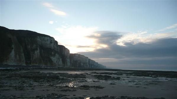 Plage de Belleville-sur-Mer - Vue en direction de Dieppe