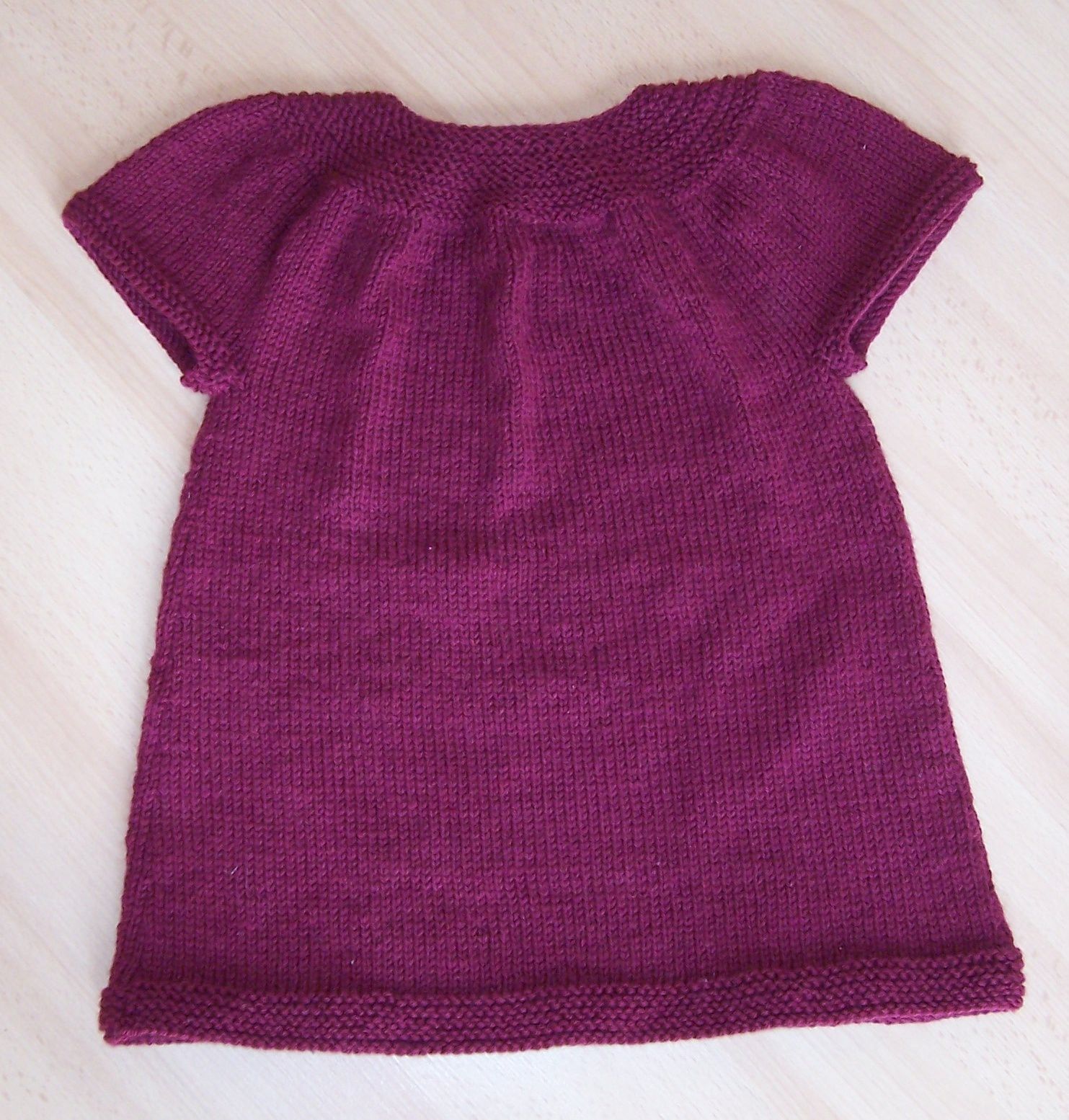 tricoter une robe 4 ans