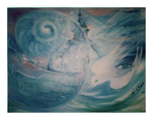 "L'Angle de Beauté" huile sur toile_ oil on canvas-D'Ocean-Tochou Ch. copyright