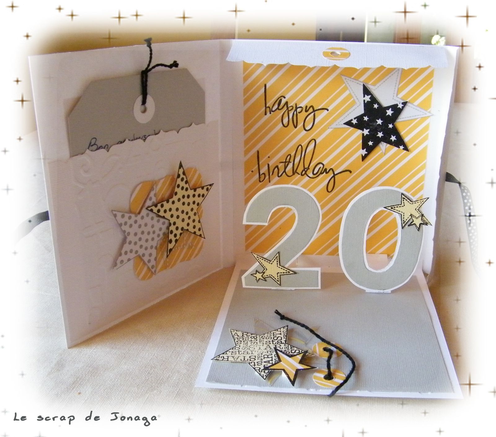 Carte d'anniversaire pop-up : 20 ans - Le blog de jonaga