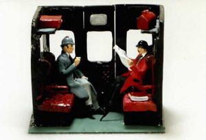 Holmes & Watson dans le train.