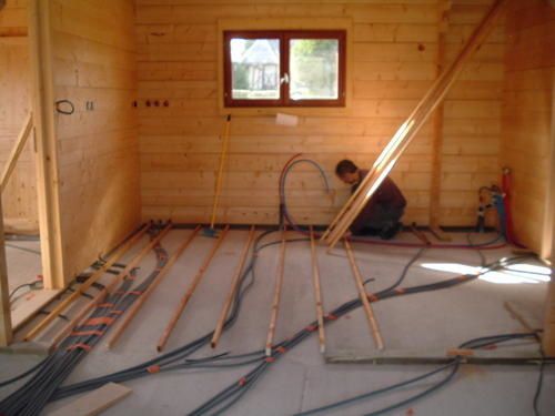 Faux plancher bois