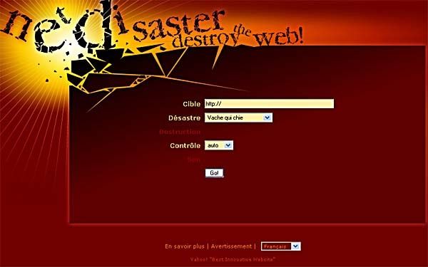 netdisaster, le destructeur des sites web