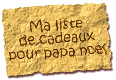 Ma liste de cadeaux pour Père Noël - Le blog de Monsieur Poulpe