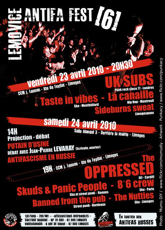 Flyer Lemovice Antifa Fest #6