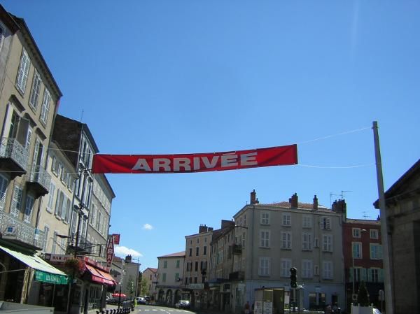 arrivée bien méritée à Issoire !
