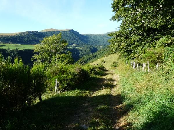en descendant sur la vallée de Chaudefour