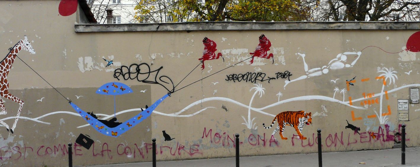 Une association d'artistes pas si rare dans les rues de Paris